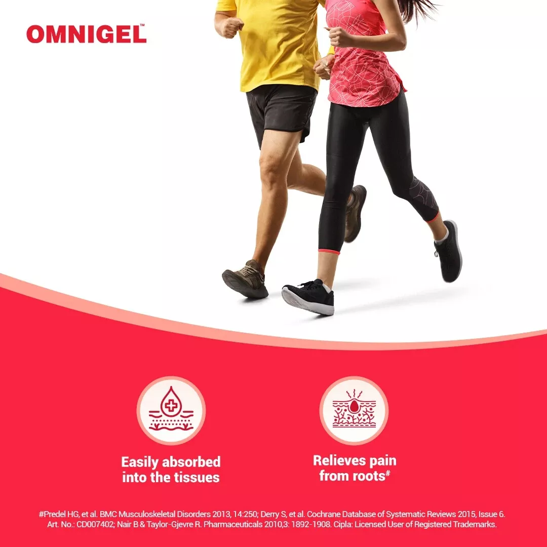 Active lifestyle with Omnigel - runners showing pain-free movement